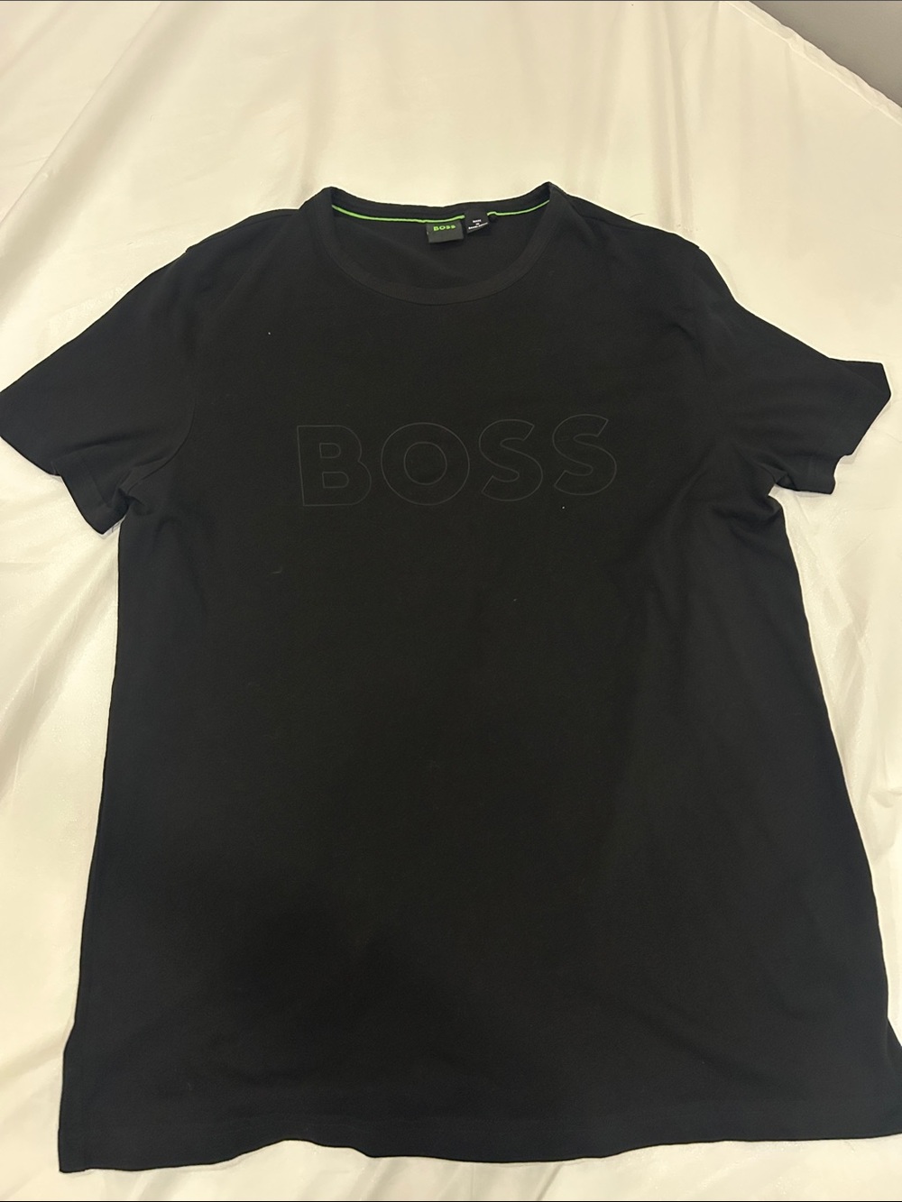 Boss Black Short Sleeve Crew Neck T-Shirt with Tonal Logo size XL